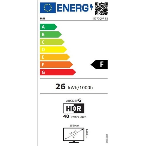 Ecran PC Msi G272QPF E2