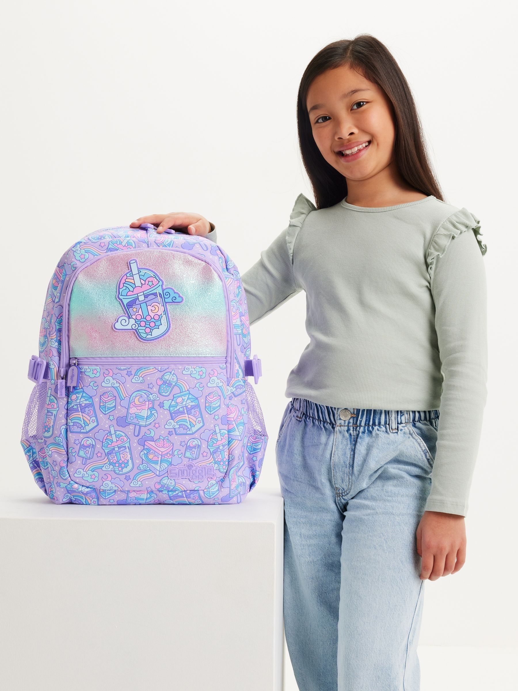 Paars - Smiggle Trailblazer Classic Attach Backpack