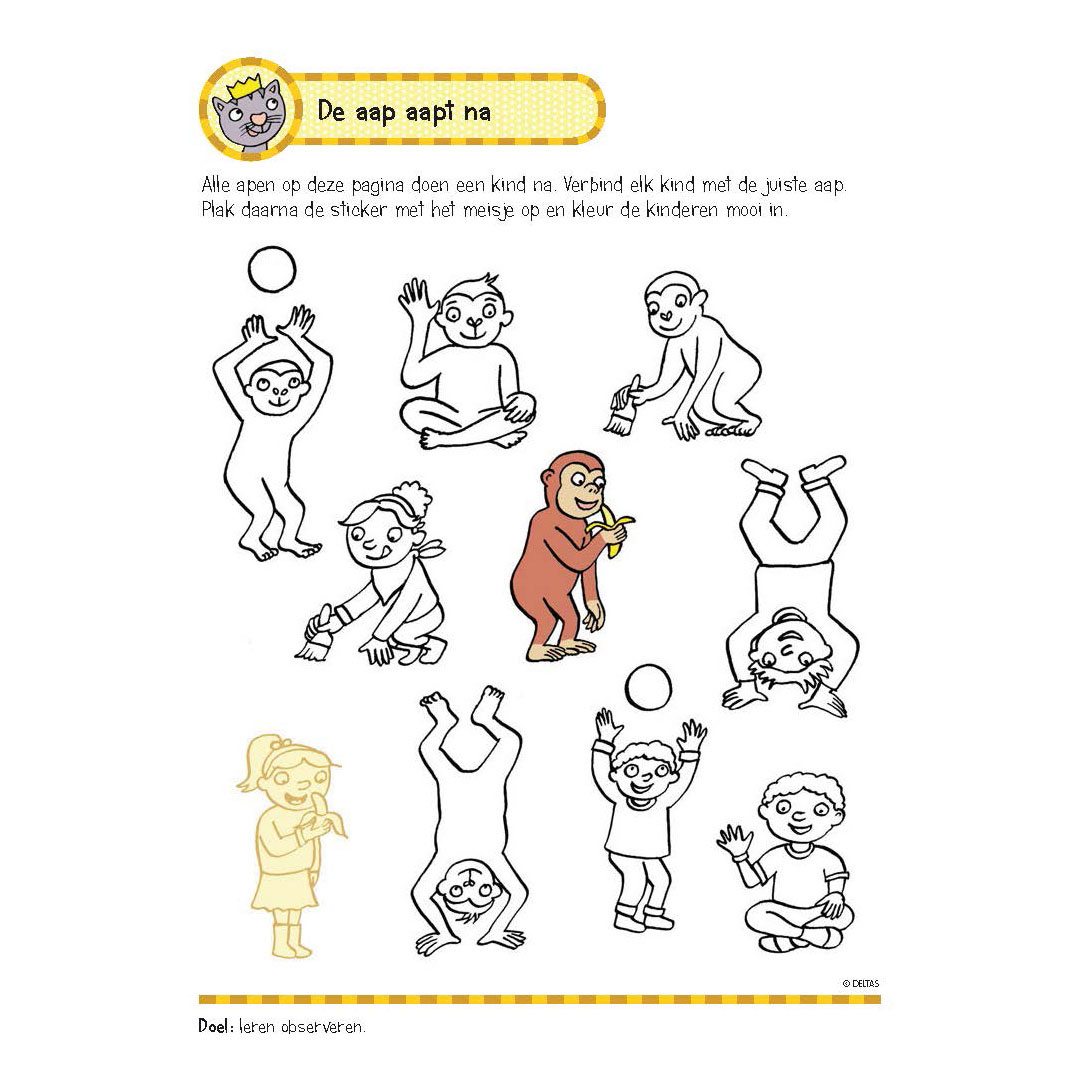 Oefenboek met Stickers - Eerste Leesspelletjes (5-6 jaar)