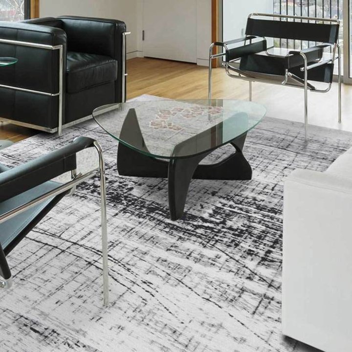 Vintage Vloerkleed Mad Men Metro B&W 8926
