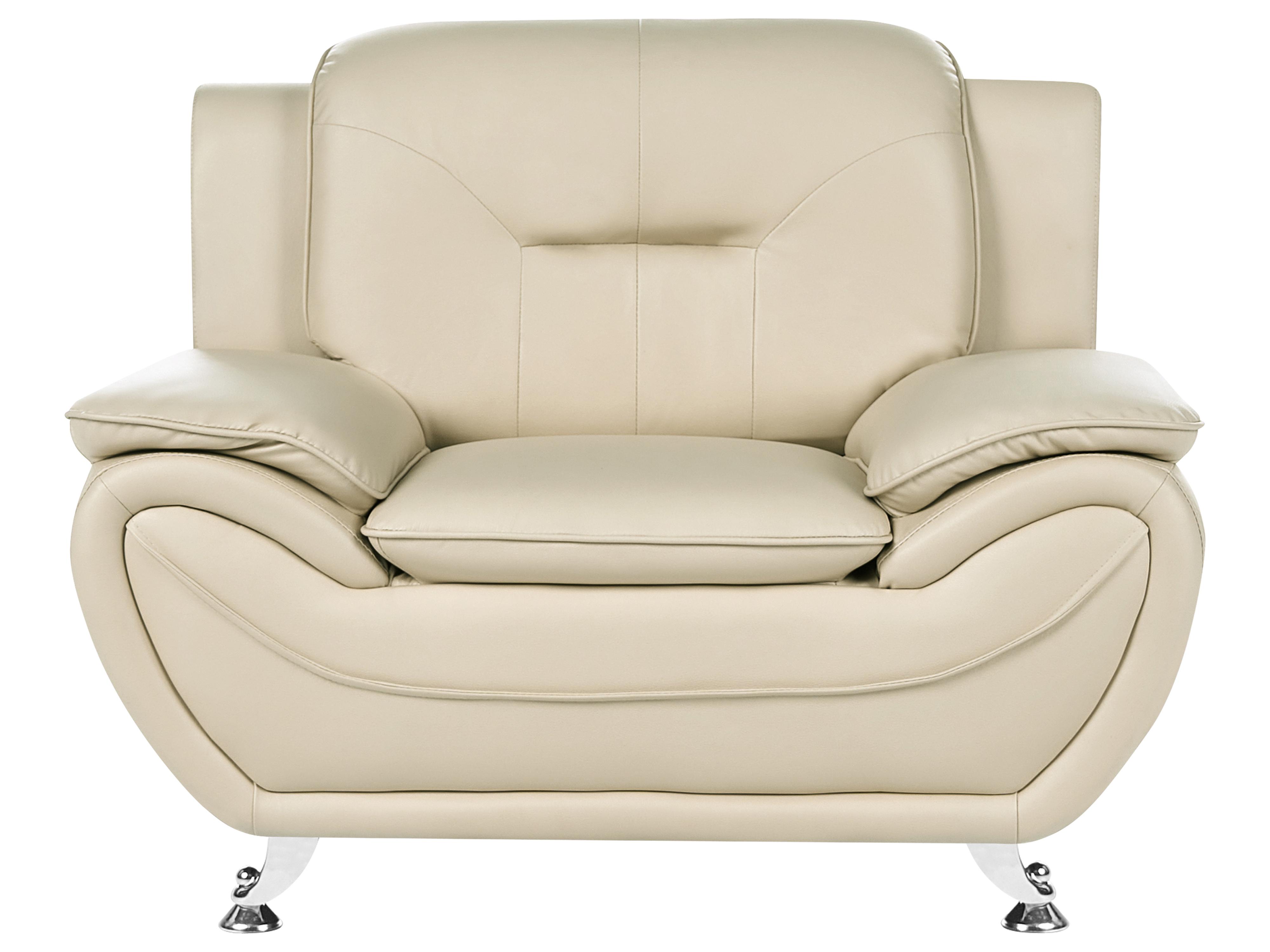 Bankenset 6-zits LEIRA Kunstleer Beige