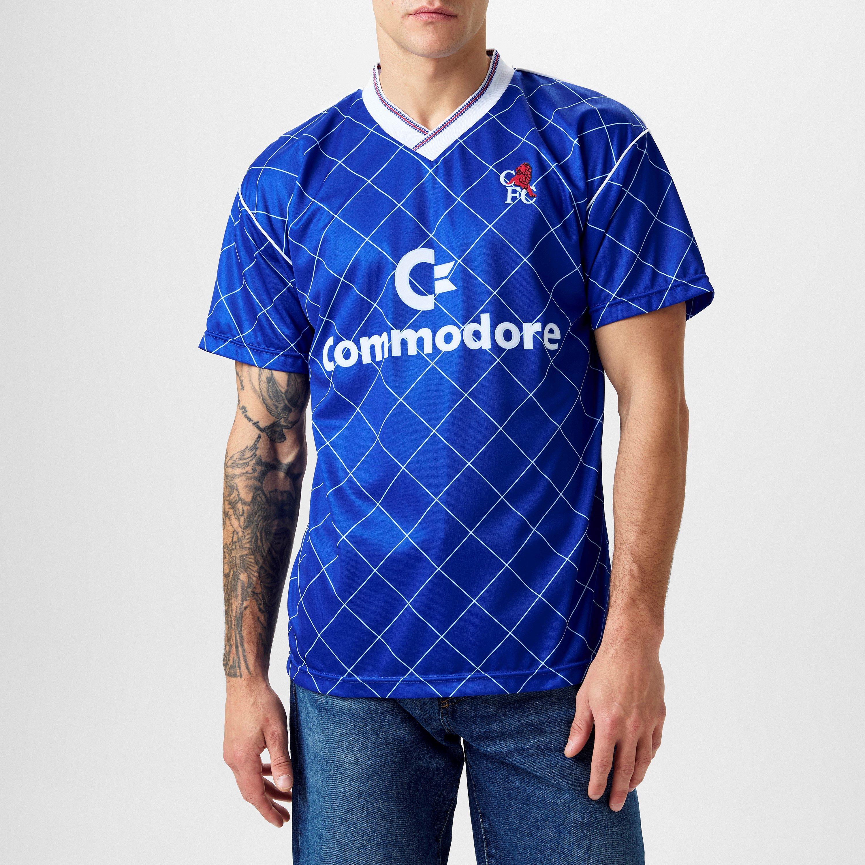 Score Draw Chelsea Football Club 1988 Retro Shirt Adults
