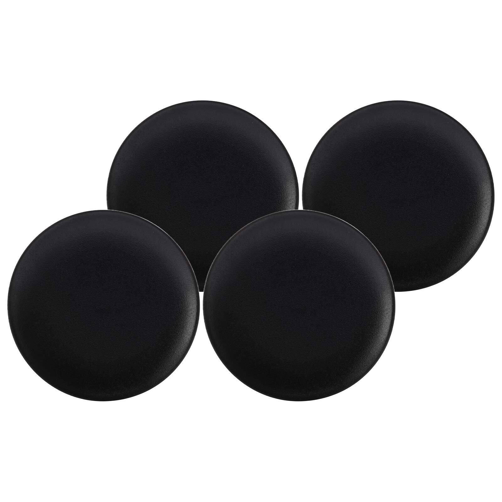 Maxwell & Williams Frühstücks- und Dessertteller Caviar Black ø 20 cm 4er Set