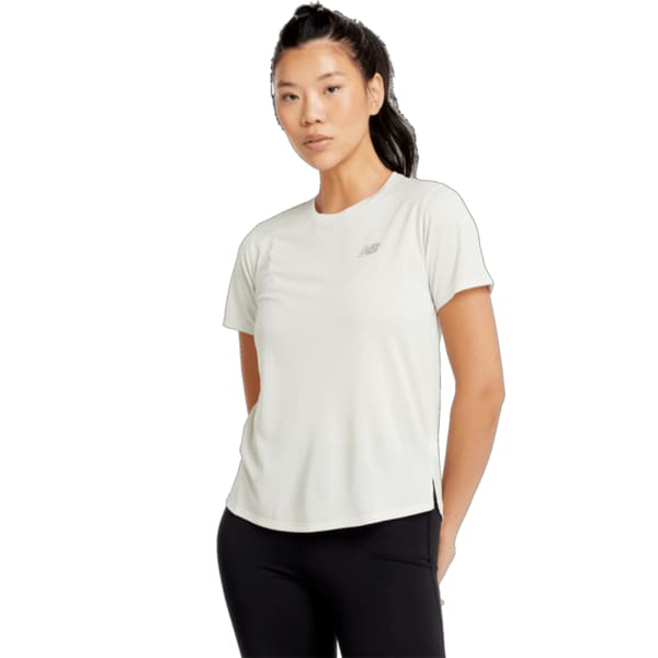 T-shirt trail NEW BALANCE ATHLETICS T-SHIRT W NATURAL MINT HEATHER