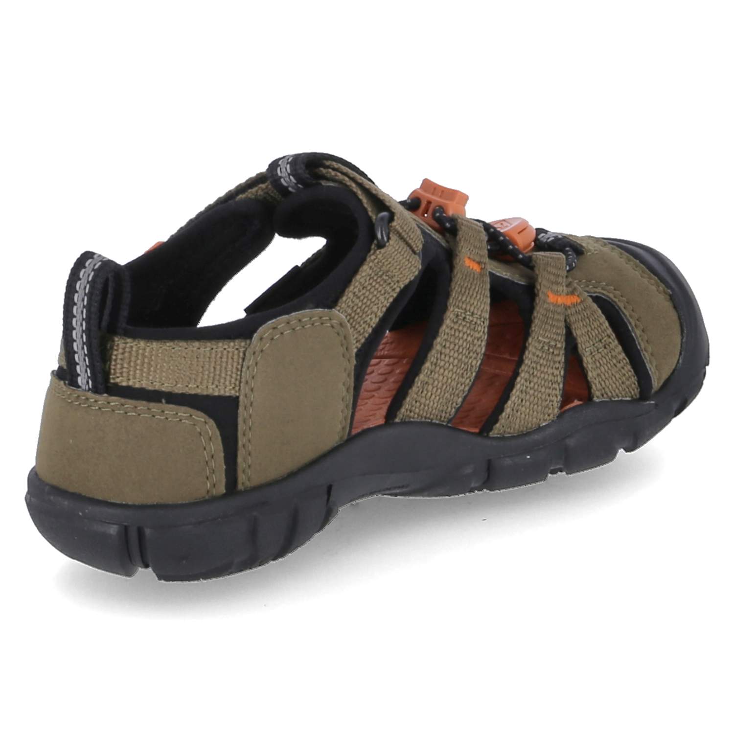 Keen Outdoorsandalen SEACAMP II CNX - dark olive/gold flame