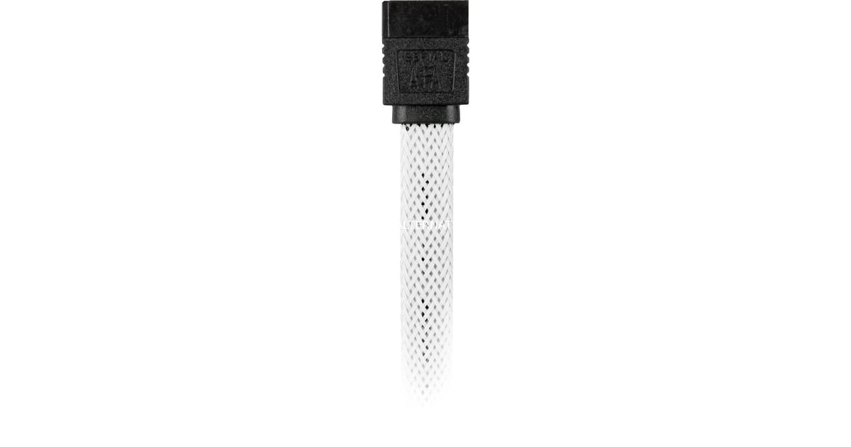 SharkoonSata III sleeve kabel  (Wit, 0,6 meter)
