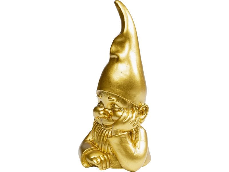 Kare Dekofigur Zwerg 21 cm, Gold Zwergfigur