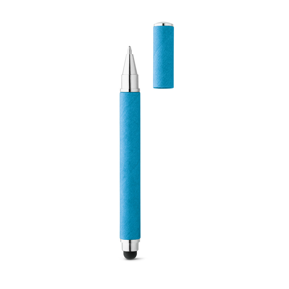 hi!dea 91621 - Stylo bille en papier kraft et ABS avec pointe tactile