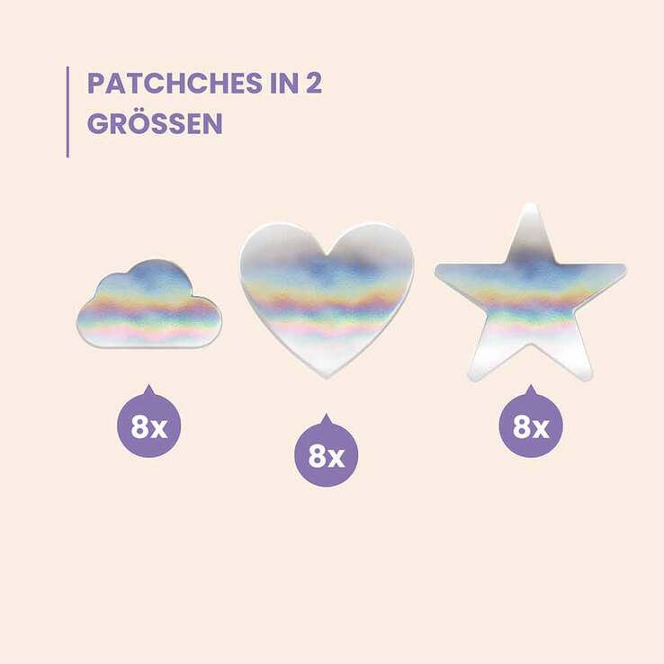 Wild Stripes Anti-Pickel Patches Holo Clear, 24 St