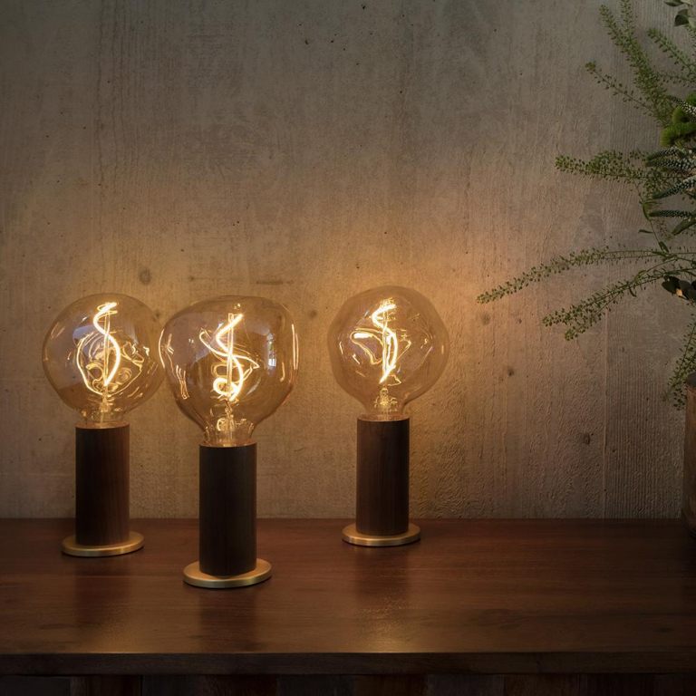 Tala LED Knuckle tafellamp met Voronoi lichtbron zwart eiken