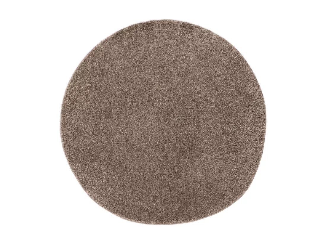 Tapis à poils longs Soho Taupe ø 200 cm rond