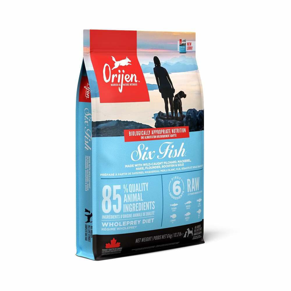 Orijen Six Fish Dog Whole Prey - Hondenvoer - 6 Kilogram - vis