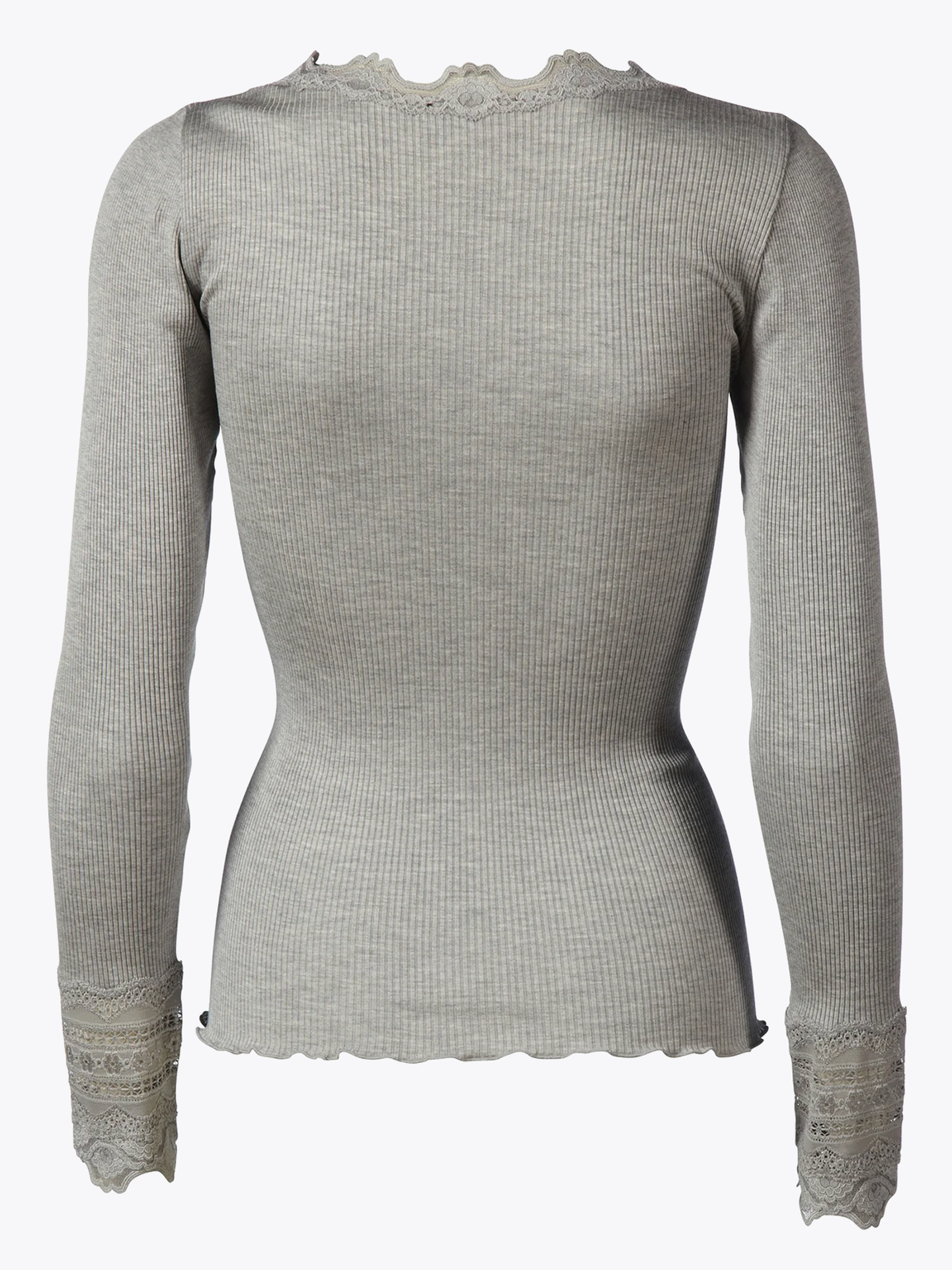 Benita Silk T-Shirt W/ Lace
