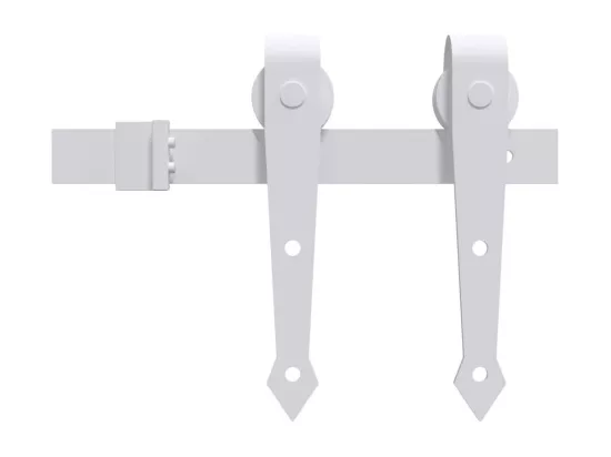 Porte coulissante et kit de quincaillerie 85x210 cm pin massif