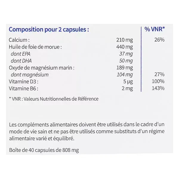 Codifra Magalite Stress et Fatigue Lot de 2 x 40 capsules