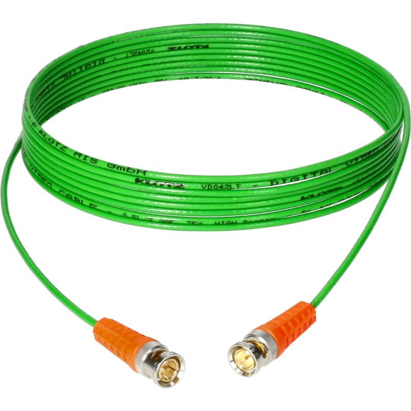 Klotz VU05H DS0 patchkabel UHD/4K BNCslim - BNCslim D&H oranje 0.6 meter