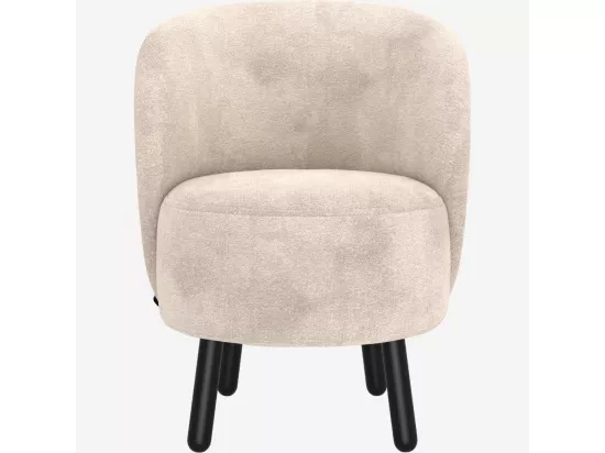 HABITAT - Fauteuil cabriolet en tissu chenille - Crème - Bold