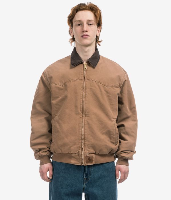 Carhartt WIP OG Santa Fe Organic Dearborn Jacke (hamilton brown tobacco stone can)