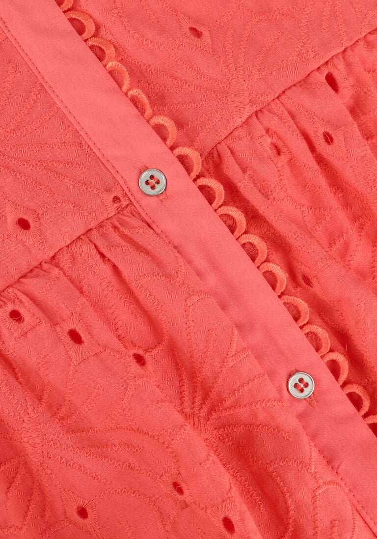 CO\\'COUTURE oranje co'couture mini jurk pola anglaise ss dress