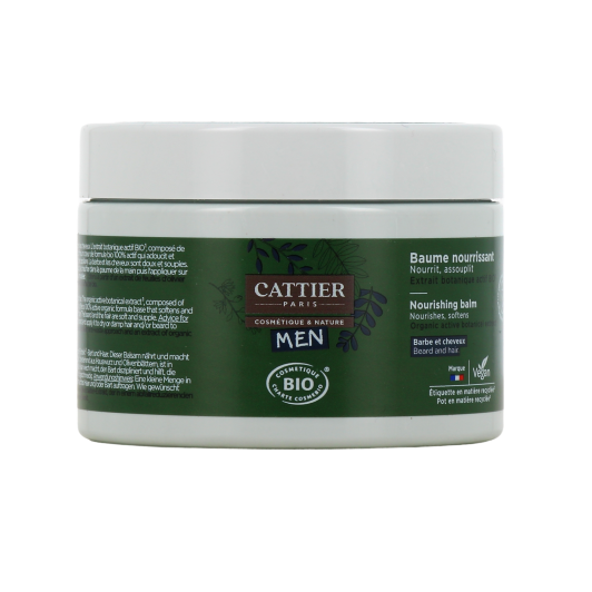 Cattier Homme baume nourrissant barbe et cheveux