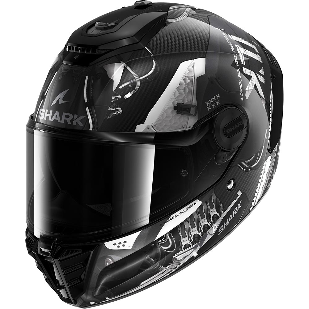 Shark - Casque Spartan RS Carbon Xbot Noir / Argent / Brillant