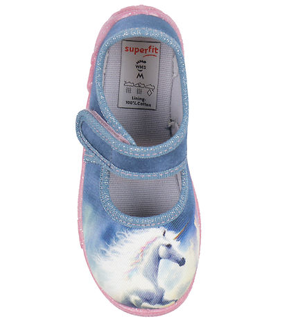 Superfit Hausschuhe - Belinda - Blau/Rosa