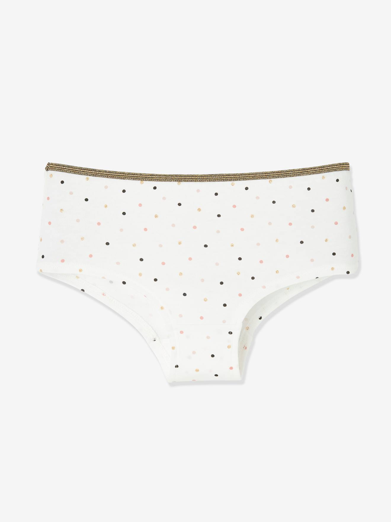 Pacote com 5 shorts estampados cinza claro para meninas