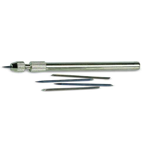 Radiernadelhalter aus Metall   5 Nadeln
