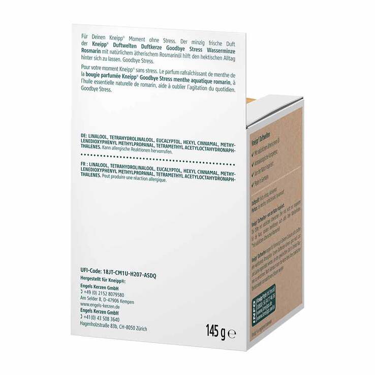 Kneipp Duftwelten Duftkerze Goodbye Stress, 145 g
