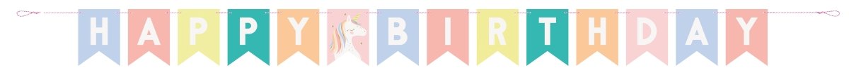 Happy Birthday Letterslinger Unicorn 2,13m
