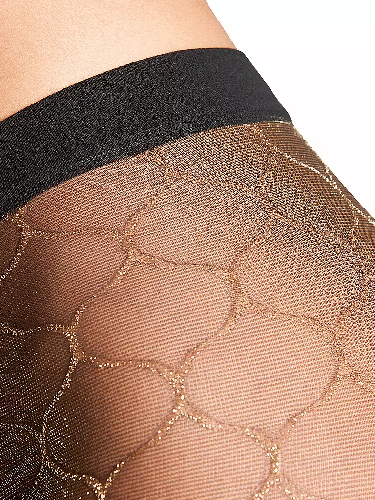FALKE Damen Feinstrumpfhose FASCINATION bl / gold schwarz