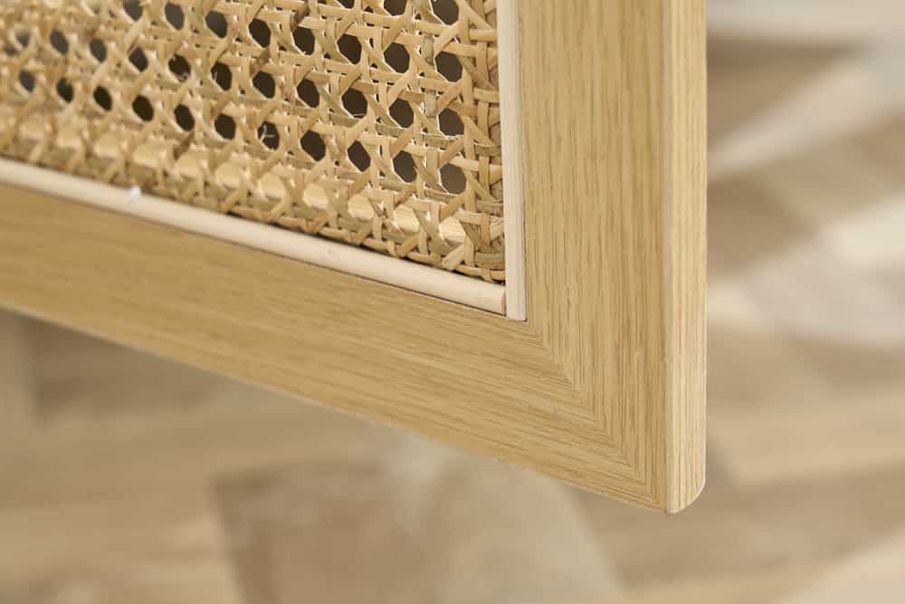 Design Sideboard VIENNA 155cm Wiener Geflecht Rattan Kommode mit Schubladen