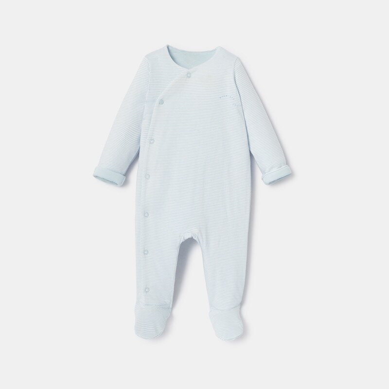 Dors-bien en jersey molletonné bleu naissance Absorba Bleu