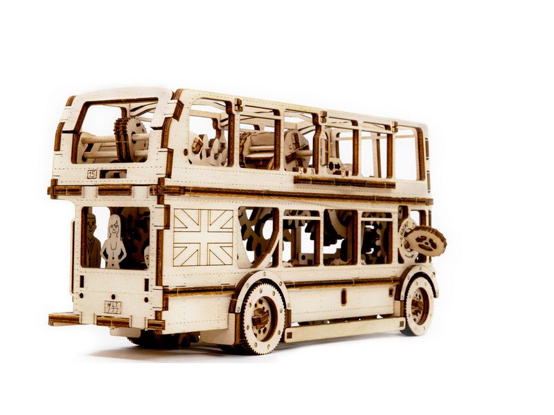 Revell Tiny Adventures – London Bus Holzbausatz Detailliertes London Bus Modell