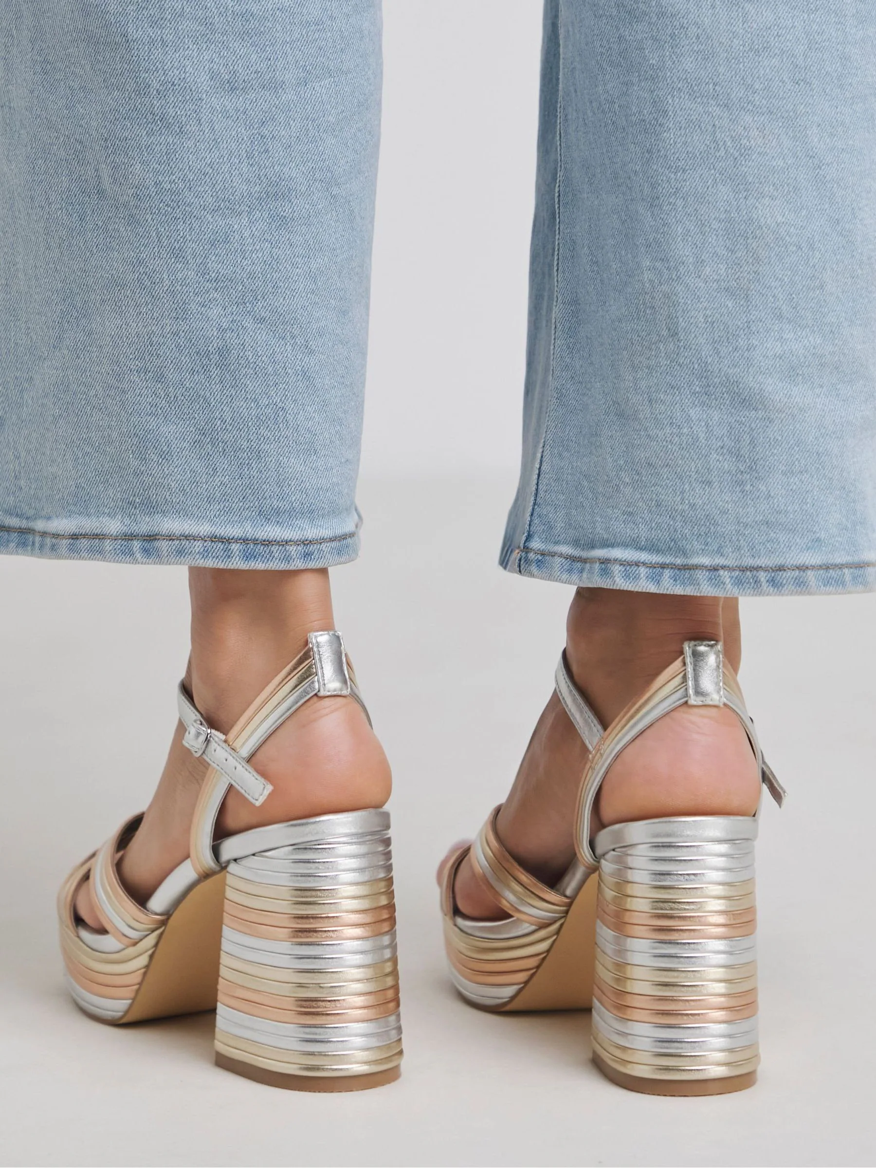 Simply Be Multi Strap Platform Heels