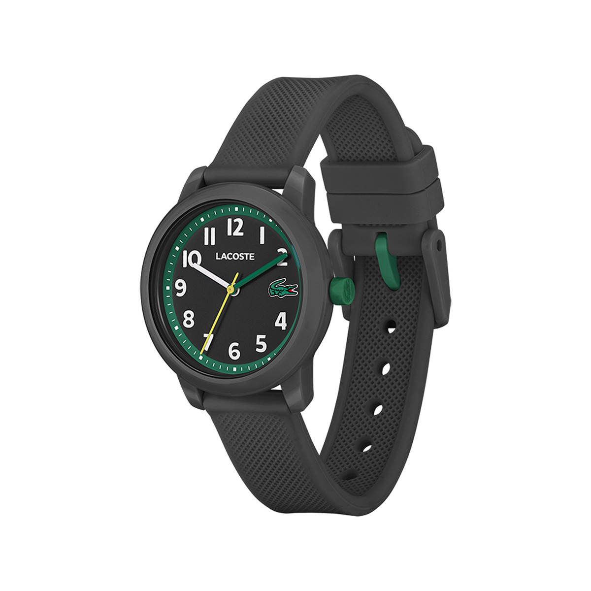 Montre LACOSTE 12.12 Kids enfant résine bracelet silicone noir