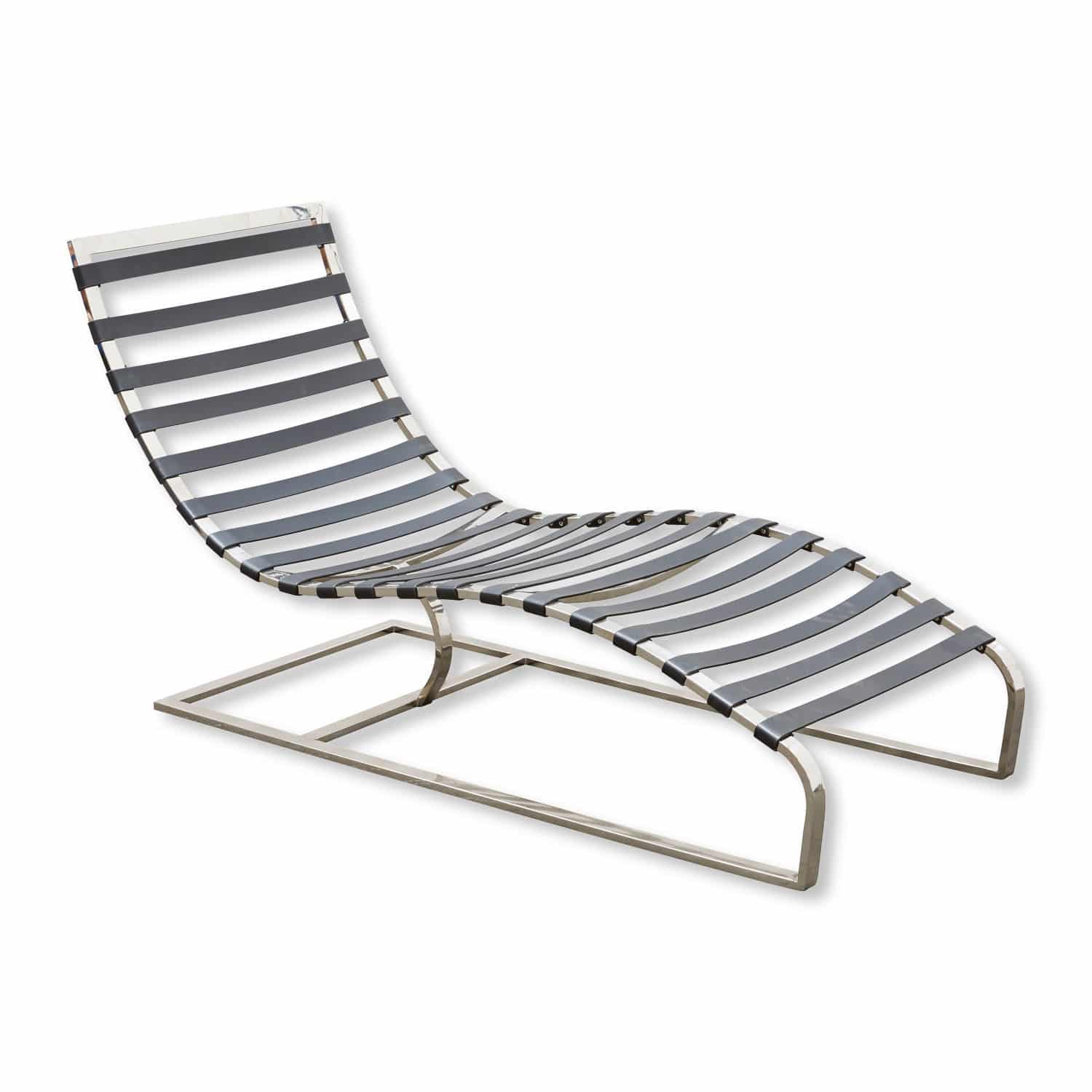Lounger Van Buren braun/silber