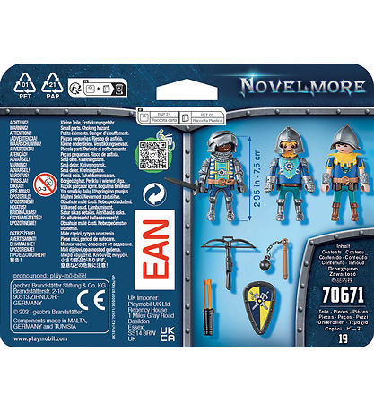 Playmobil Novelmore - Knights Set - 3-pak - 70671 - 19 Dele