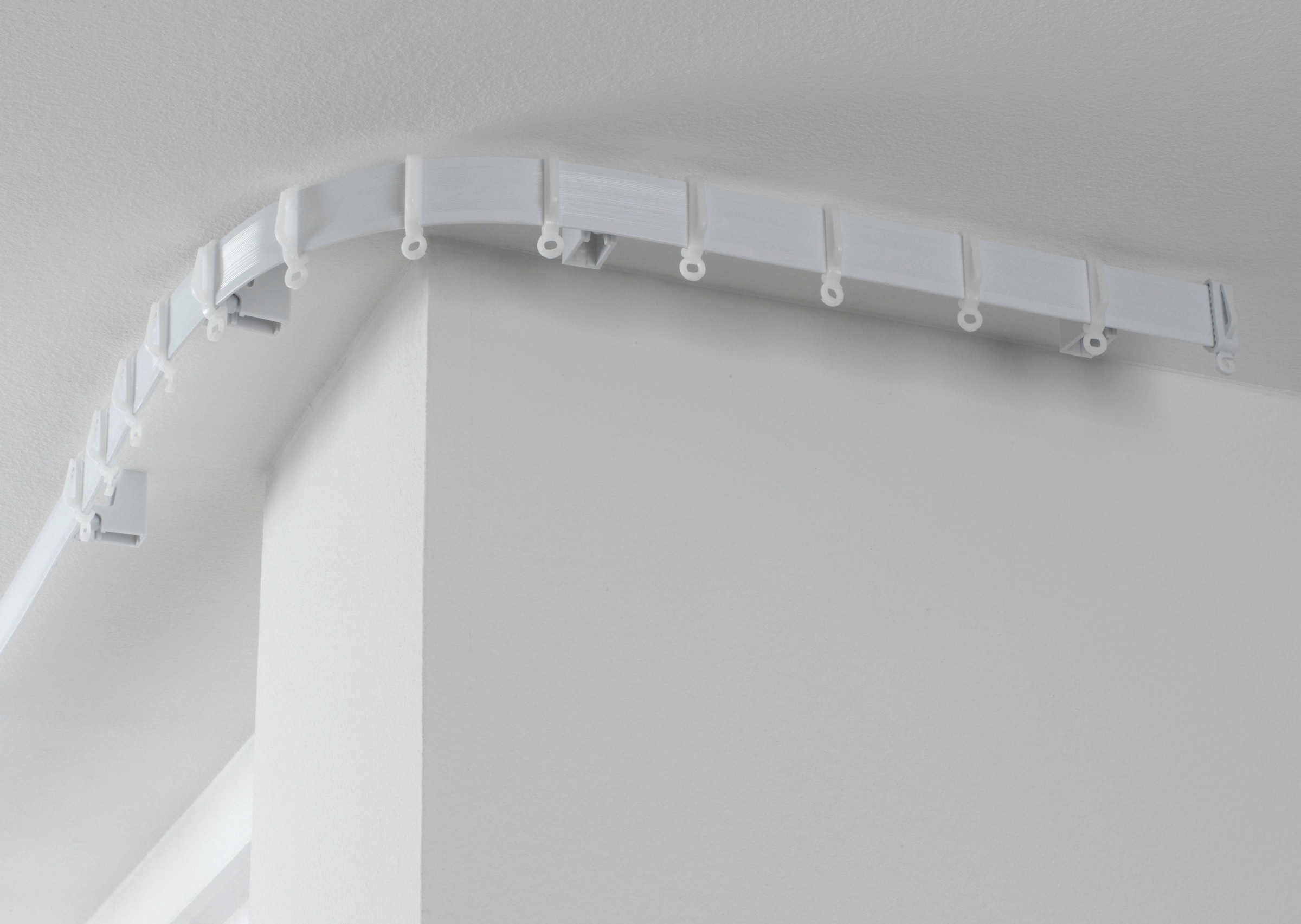 GARDINIA Gardinenschiene »Vorhangschiene Flexline Komplett-Set« Fixmass 1-läufig