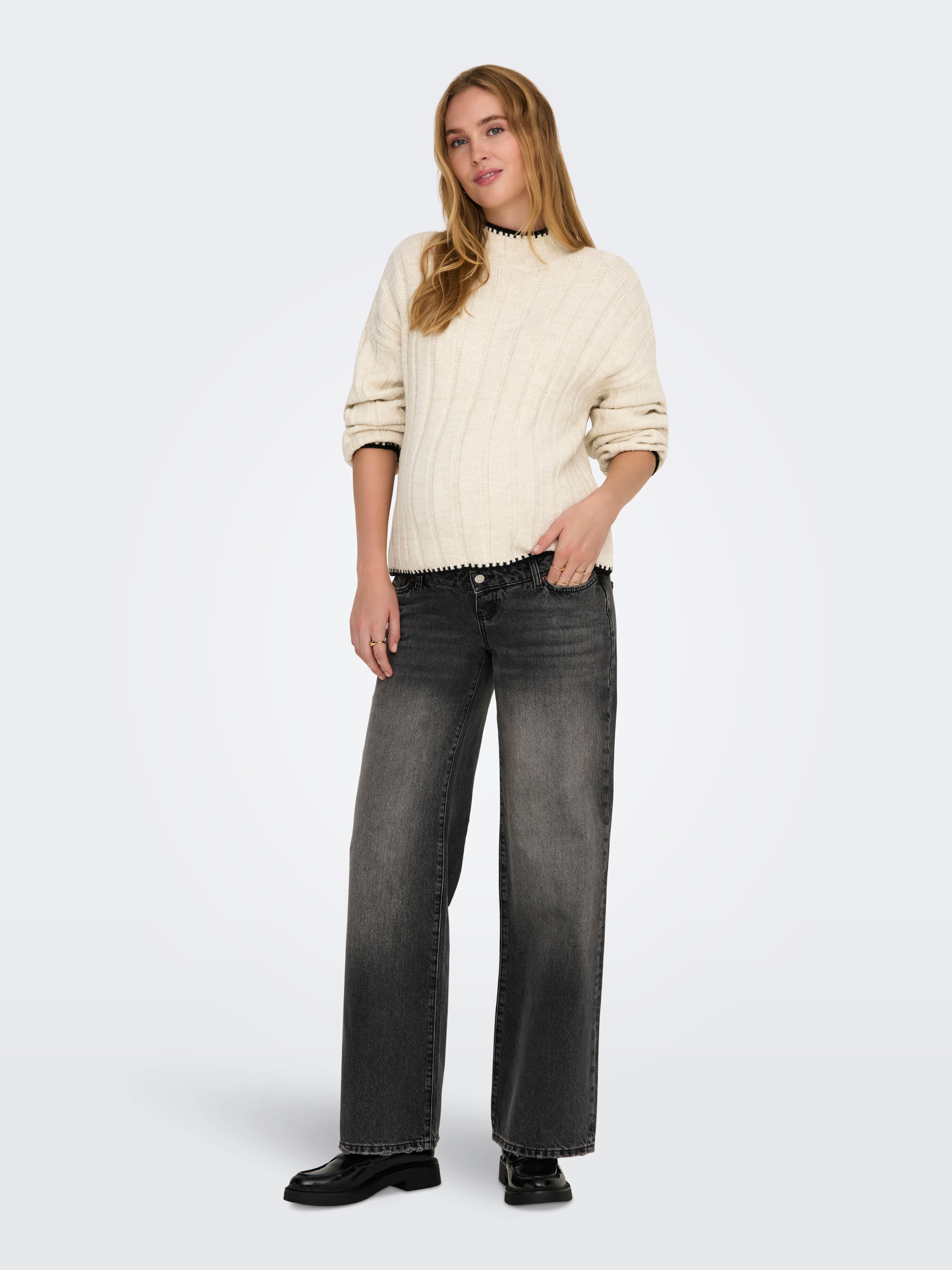 OLMCHICK Strickpullover Pumice Stone