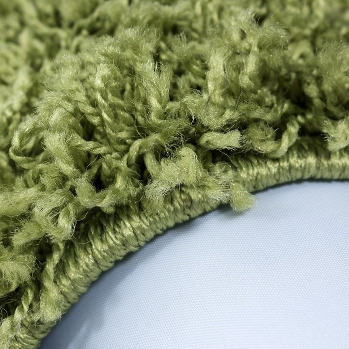 Rond Hoogpolig vloerkleed - Life Groen