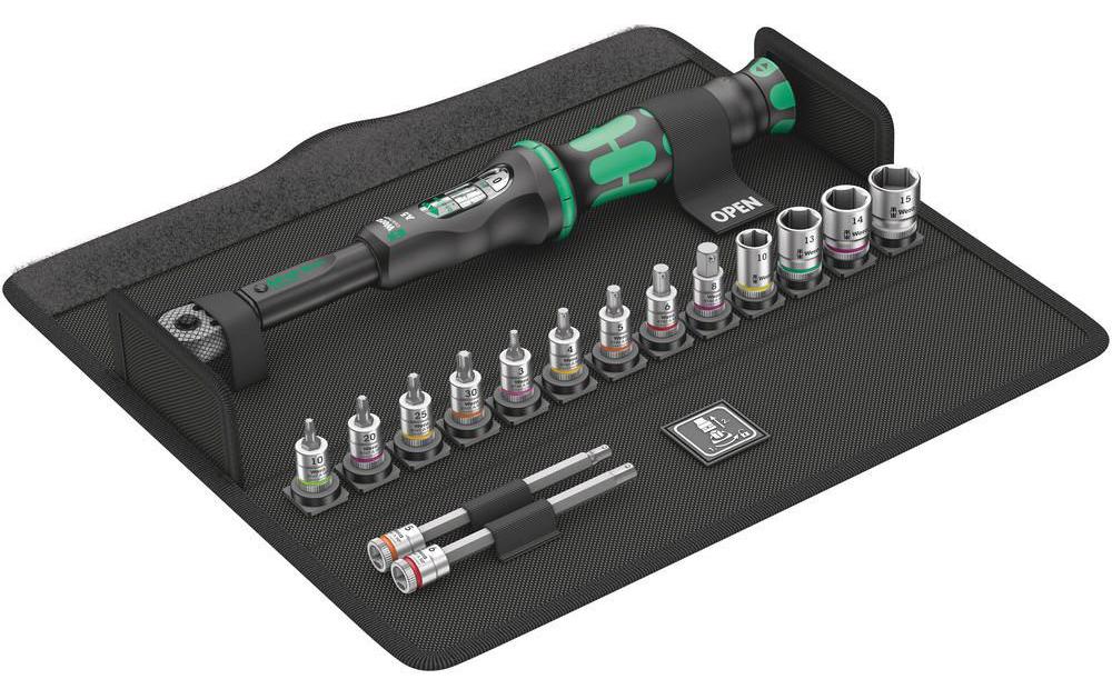 Werkzeugset Bicycle Set Torque 1<br>Click-Torque A5 in textiler Box mit Nüssen