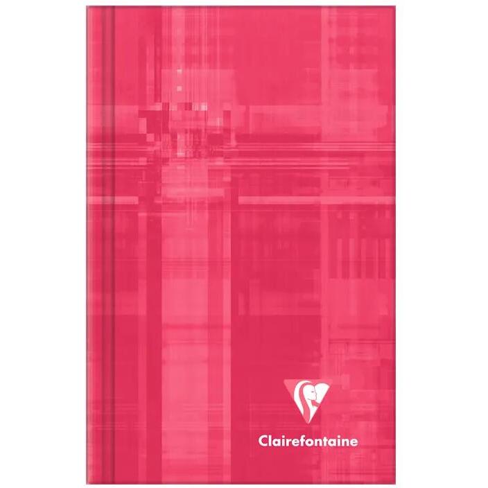 Carnet brochure rembordée rigide 7,5 x 12 cm 96 feuilles petits carreaux couleur aléatoire