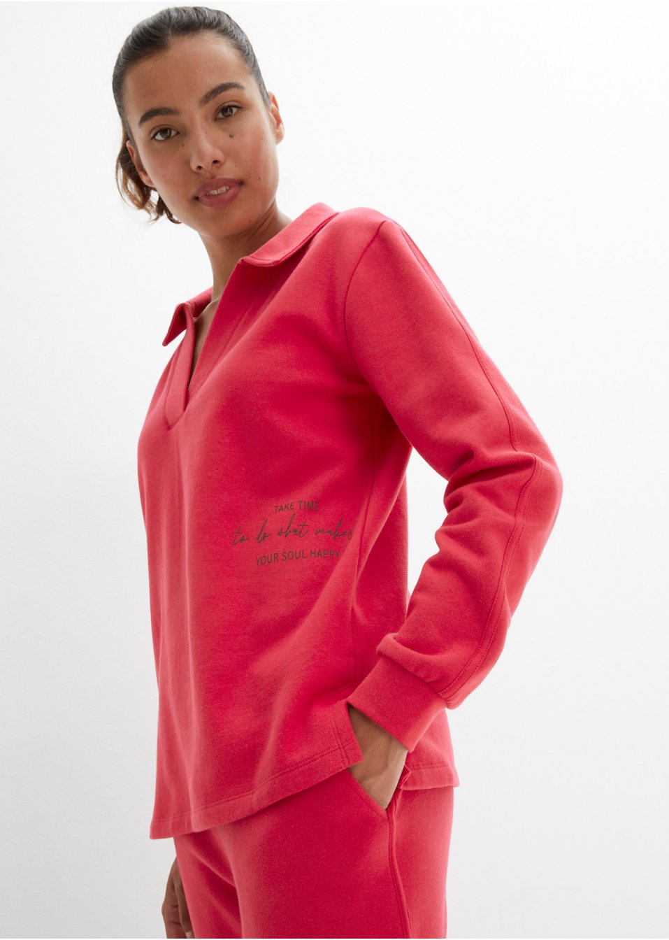 Survêtement avec sweat camionneur et pantalon ample (Ens. 2 pces.)