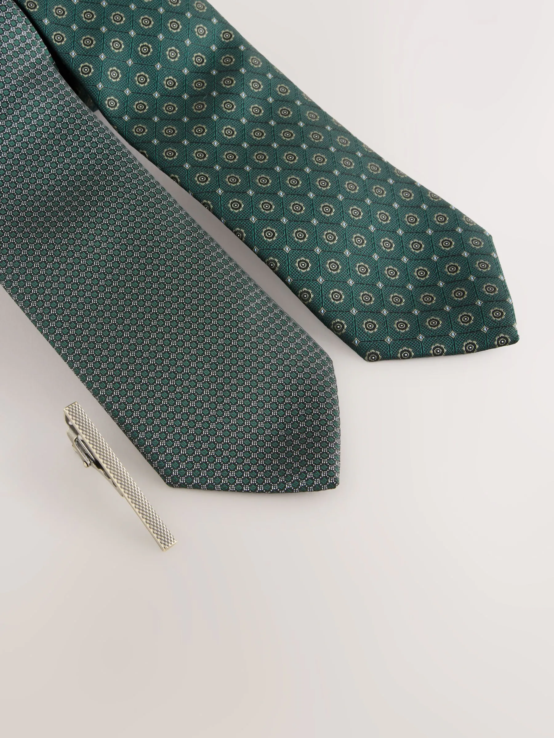 Groen - Textured Clip Ties 2 Pack