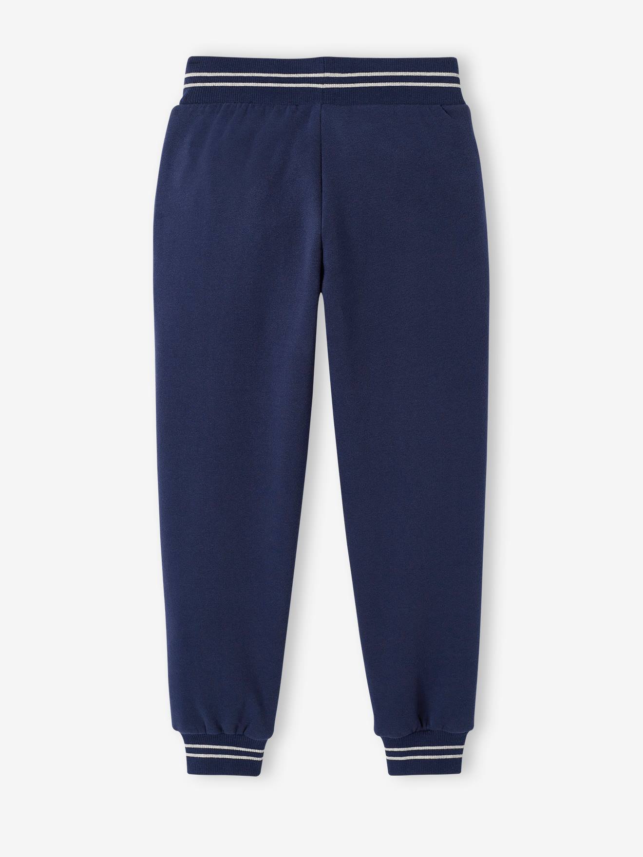 Calça de moletom cinza mesclado para meninos