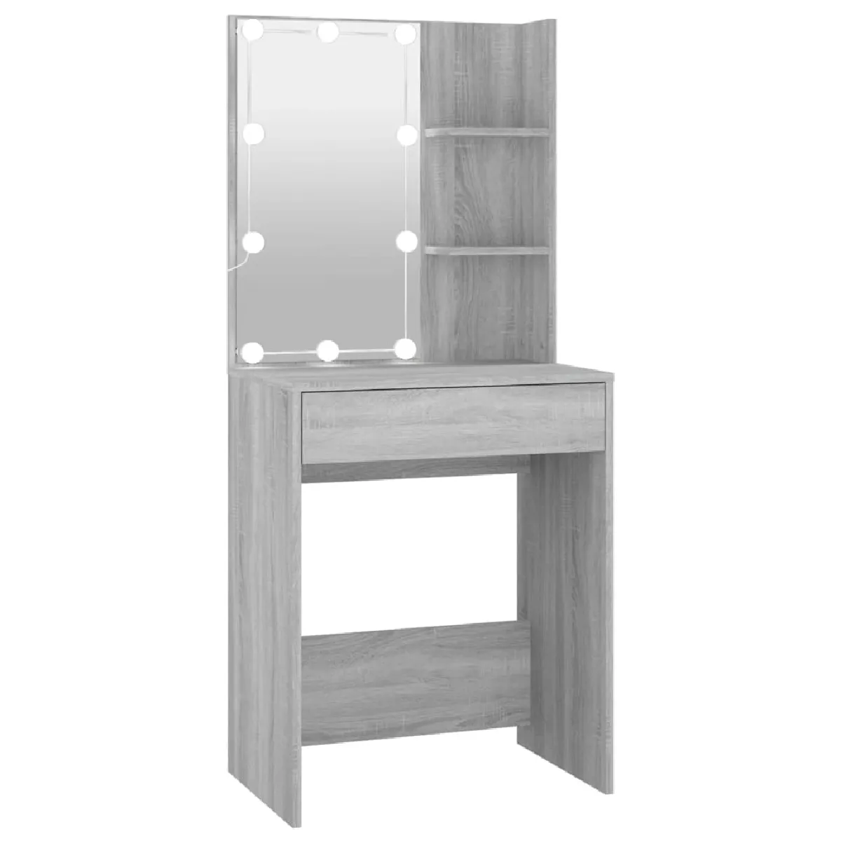Coiffeuse VIDAXL LED - Sonoma Gris