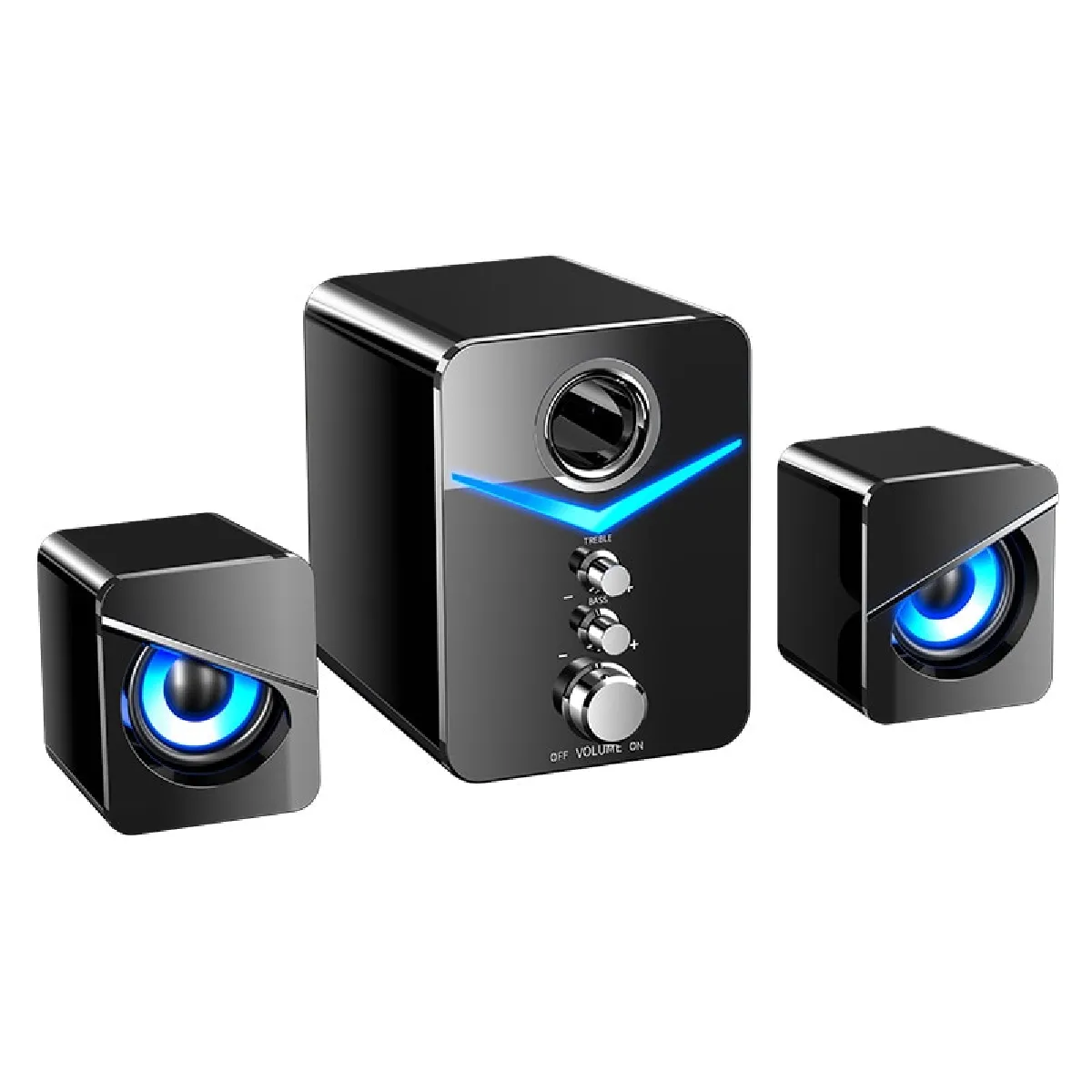Universal 3PCS Enceinte Bluetooth Noir