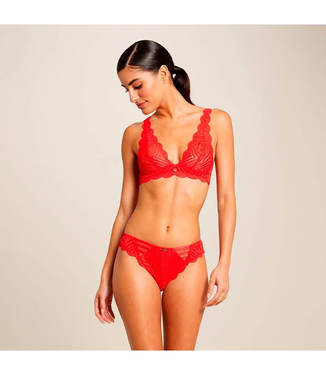 Soutien-gorge souple sans armatures rouge Marianne