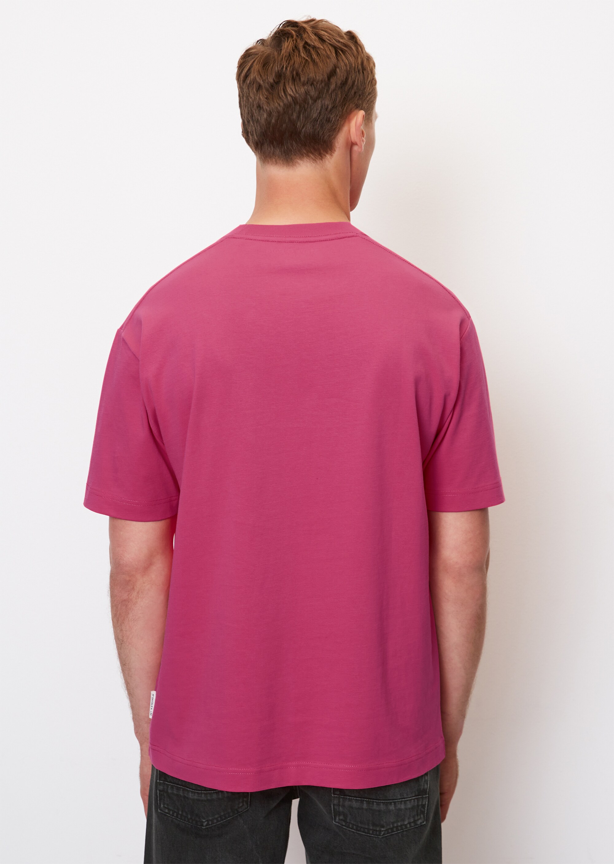 Rundhals-T-Shirt relaxed aus schwerem Heavy-Jersey